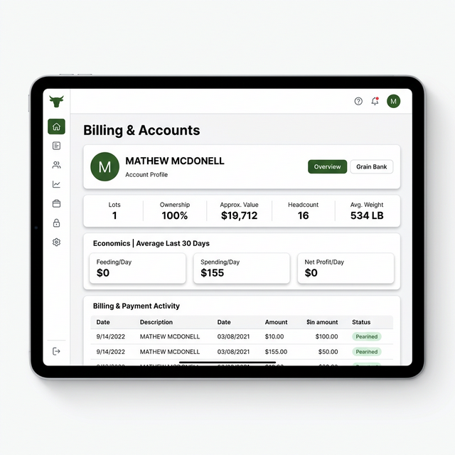 Account Management & Billing Dashboard